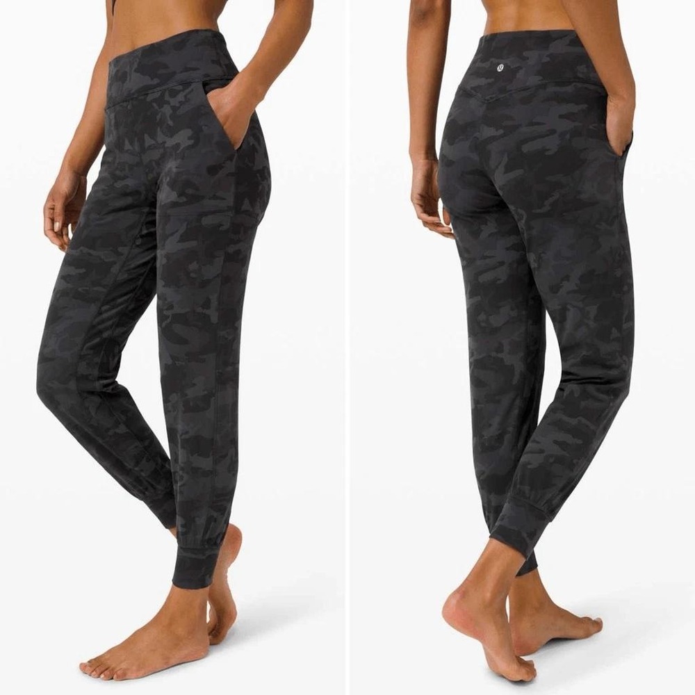 Lululemon Jogger Womens 6 Grey Align 28 Incognito Camo Multi Grey High Rise Nulu